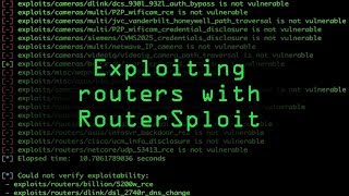 How to Exploit a Router Using RouterSploit