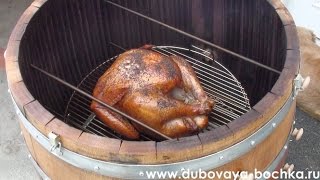 Самодельная коптильня для мяса. Сделана своими руками, горячее домашнее копчение курицы Ч.2