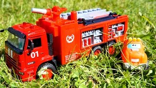 Мультики про машинки - Чак и его друзья- Тушение пожара