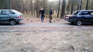 Кто кого перетянет Ваз 2107 vs Ваз 2114 на Асфальте! VERSUS