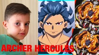 Archer Hercules Beyblade Burst ЛУЧНИК ГЕРКУЛЕС Бейблэйд Обзор Битвы