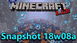 Minecraft 1.13 Snapshot 18w08a- Underwater Ravines, New Ocean Biomes, Flooded Caves!