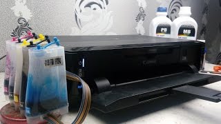 Установка СНПЧ на Canon Pixma iP7240 своими руками