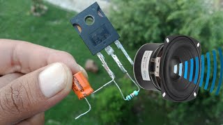 DIY AMPLIFIER WITH TIP 35C SINGLE TRANSISTOR