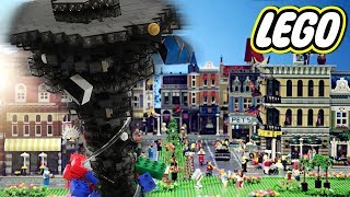 TORNADO DESTROI A CIDADE NO LEGO ! CONSEGUI SOBREVIVER ?