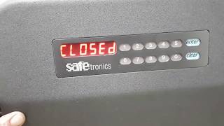 SAFEtronics  M  сейф  смена кода. Капризный сейф