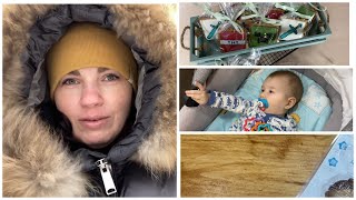 VLOG : Спим только на улице / Наши санки / Ниблер, Подгузники-трусики / Мама Вика