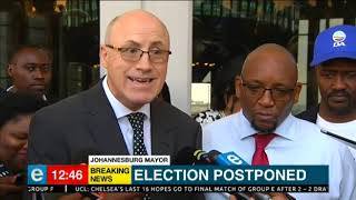 Election for Johannesburg mayor has been postponed
