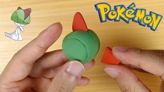 So cute! Sculpting Ralts from Pokemon easily in clay