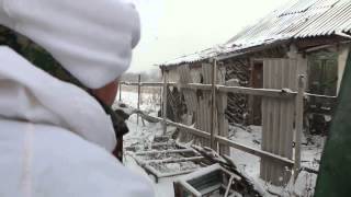 Бой Ополчение ведет бой на Донбассе