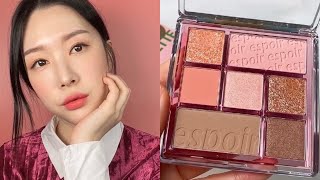 에스쁘아 신상팔레트(로지피드)?메이크업/모든색조부터 쉐딩까지 한 팔레트로!/쿨톤팔레트 추천해요!/cool-tone palete makeup/