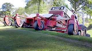 Ventrac Tractor Crawling on Steep Slopes and Difficult Terrain on Golf Course