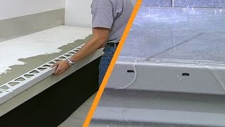 Construcción de balcones: cerámica con sistema de drenaje, impermeabilización y desolidarización.