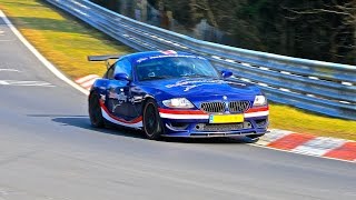 Nissan GTR Chased by BMW Z4M Coupe Nordschleife Touristenfahrten 05.04.2015 DutchRingRacing