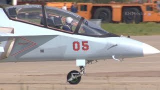 вылет Як-130 RF-44704 Лии им Громова 2019 аэродром Раменское