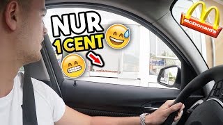 McDonalds PRANK | NUR MIT 1 CENT STÜCKEN BEZAHLEN!