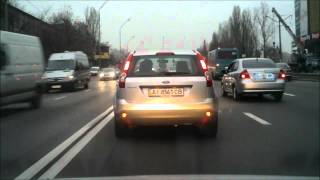 Дебилы на дороге - 50км/ч в левом ряду и не гугу