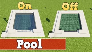 Wie baut man einen funktionierenden Pool in Minecraft | Minecraft Pool Bauen Deutsch Tutorial