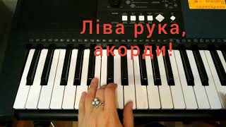 Якби в лісі гриби не родили! Відеоурок на синтезаторі/фортепіано! Ukrainian Song!