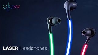 Светящиеся наушники Glow. Led наушники светятся как неоновые