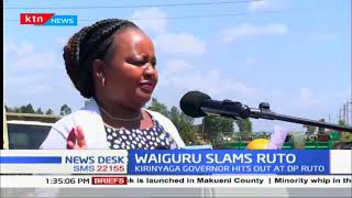 Waiguru slams DP Ruto for disrespecting the president