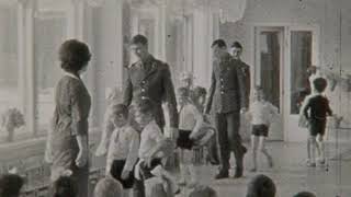 СССР праздник 23 февраля в детском саду. Оцифровка любительской киноплёнки.