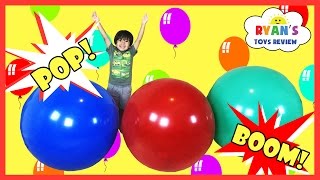 GIANT BALLOON POP SURPRISE TOYS CHALLENGE