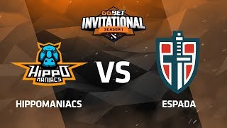 Hippomaniacs против Espada, Первая карта, Группа B, GG.Bet Dota 2 Invitational