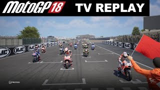 MotoGP 18 | FrenchGP | Johann Zarco | Pedrosa Crash | TV REPLAY
