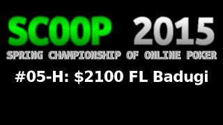 [SCOOP 2015] Event #05-H: $2,100 FL Badugi, $50K Gtd