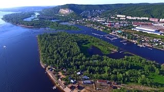 Планета Красная Глинка с высоты птичьего полета. Краткая экскурсия.  Волга. Самара. DJI Phantom 3.