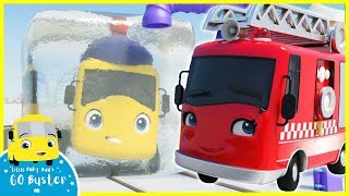 Playing in the Snow - Winter Song | Go Buster | Baby Cartoons | Kids Videos | ABCs and 123s