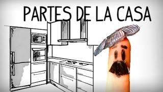 Las partes de la casa en español. Vocabulario español