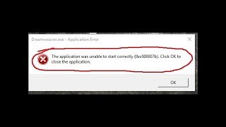 วิธีแก้ Error 0xc00007b Dreamweaver CS6