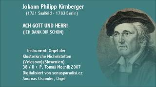 Johann Philipp Kirnberger (1721-83): Ach Gott und Herr!