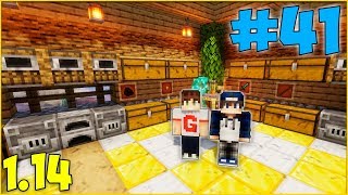 ПОСТРОИЛИ ОГРОМНЫЙ СКЛАД для РЕСУРСОВ! - МАЙНКРАФТ ВЫЖИВАНИЕ 1.14 #41