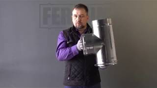 Кратко о дымоходе Ferrum Сэндвич тройник 90°