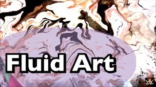 Мастер-класс в технике Флюид арт. Жидкий акрил. Fluid art. Ольга Чепишко