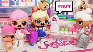 Shimmer and Shine LOL Surprise Dolls Shopping ♥ New Justice Store Playmobil Fair Routine Wake Daddy!