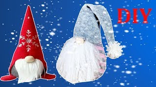 DIY Christmas Decorations. DIY Christmas Scandinavian Gnome. How to make Christmas gifts