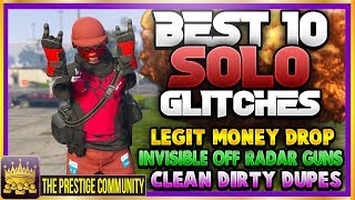GTA 5 Online NEW Top 10 SOLO Glitches 1.40/1.41! 10 BEST WORKING SOLO GLITCHES (Top 10 Glitches 1.40