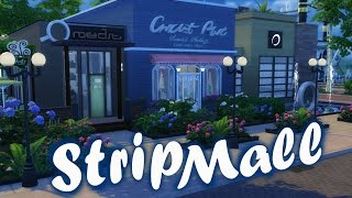 The Sims 4 | Speed Build: Strip Mall - yoga studio . cafe . boutique