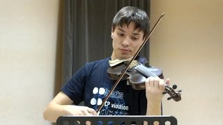 И.С. Бах. Соната № 2 ля мажор. BWV 1015 - Андрей Рабусов, ФФ НГУ - концерт 24.12.2015