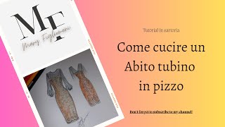 Confezione di un abito in pizzo