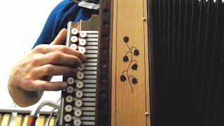 Песенка полярных лётчиков(как играть на гармони,с цифрами)