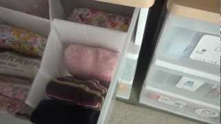 ③洗濯物の「崩れない!」折りたたみ Laundry for "Not collapse!"  :  Easy to put in, Easy to take out, Easy to find!
