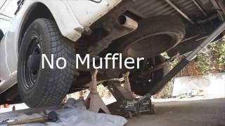 FlowMaster Super 40 Series installation || Test Before/After || 2004 Nissan Frontier 2.4L