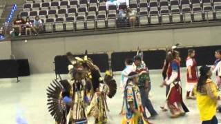 Native American Indian dance at the Hollywood Seminole Village, ie. Chief Odualni, july 2, 2011