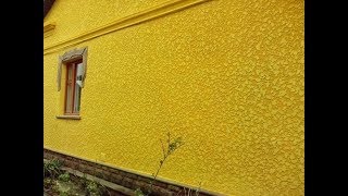 Как сделать тертую "шубу" на фасаде своими руками