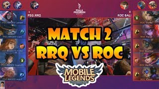 PIALA PRESIDEN ESPORTS 2019 RRQ VS ROC MATCH 2